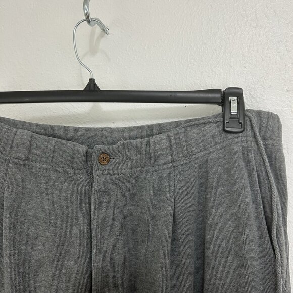 Tommy Bahama Sweatpants Men's M Gray Drawstring Fleece Heavyweight Zip Front L - Picture 4 of 13